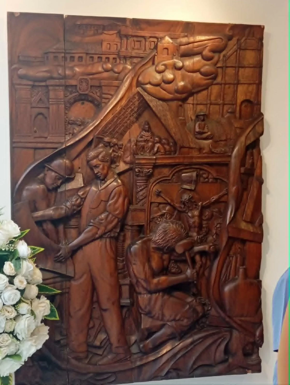 One of the two sculpted murals acquired by the Angono LGU. (Photos by Nel Andrade)