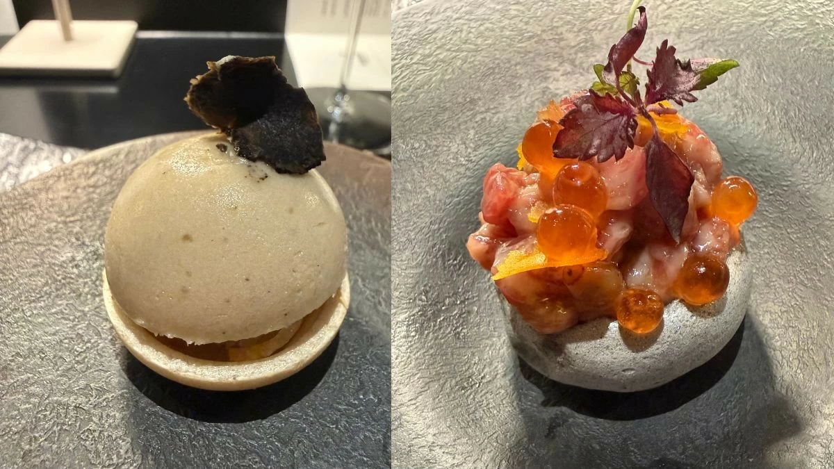 Monaka and Wagyu Tartare (Photo: Philip Cu Unjieng)
