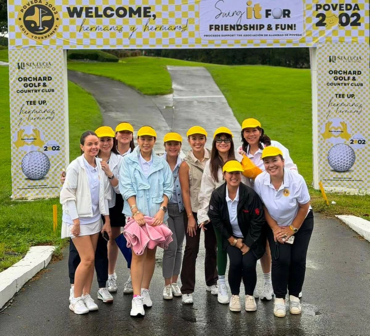(From Left) Marga Puyat, Isabel Naval, Joanne Bernardo, Bea Santos, Michelle Robles de Castro, Alex Ocampo, Berry Stehmeier, Cathy Dizon and Trinna Bernardino. 
