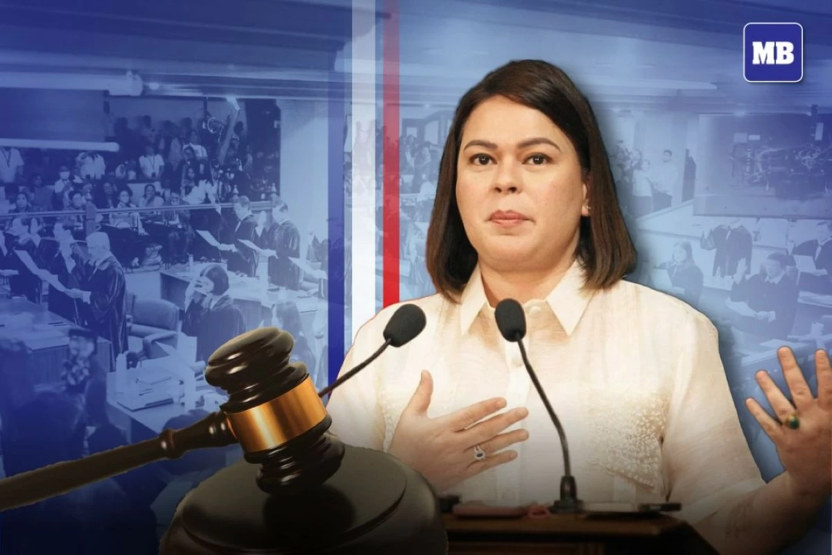 VP Sara Duterte’s defense says the prompt resolution of her impeachment trial is in “everyone’s interest,” allowing the country to move forward regardless of the eventual verdict. (MB Visual Content Group) 