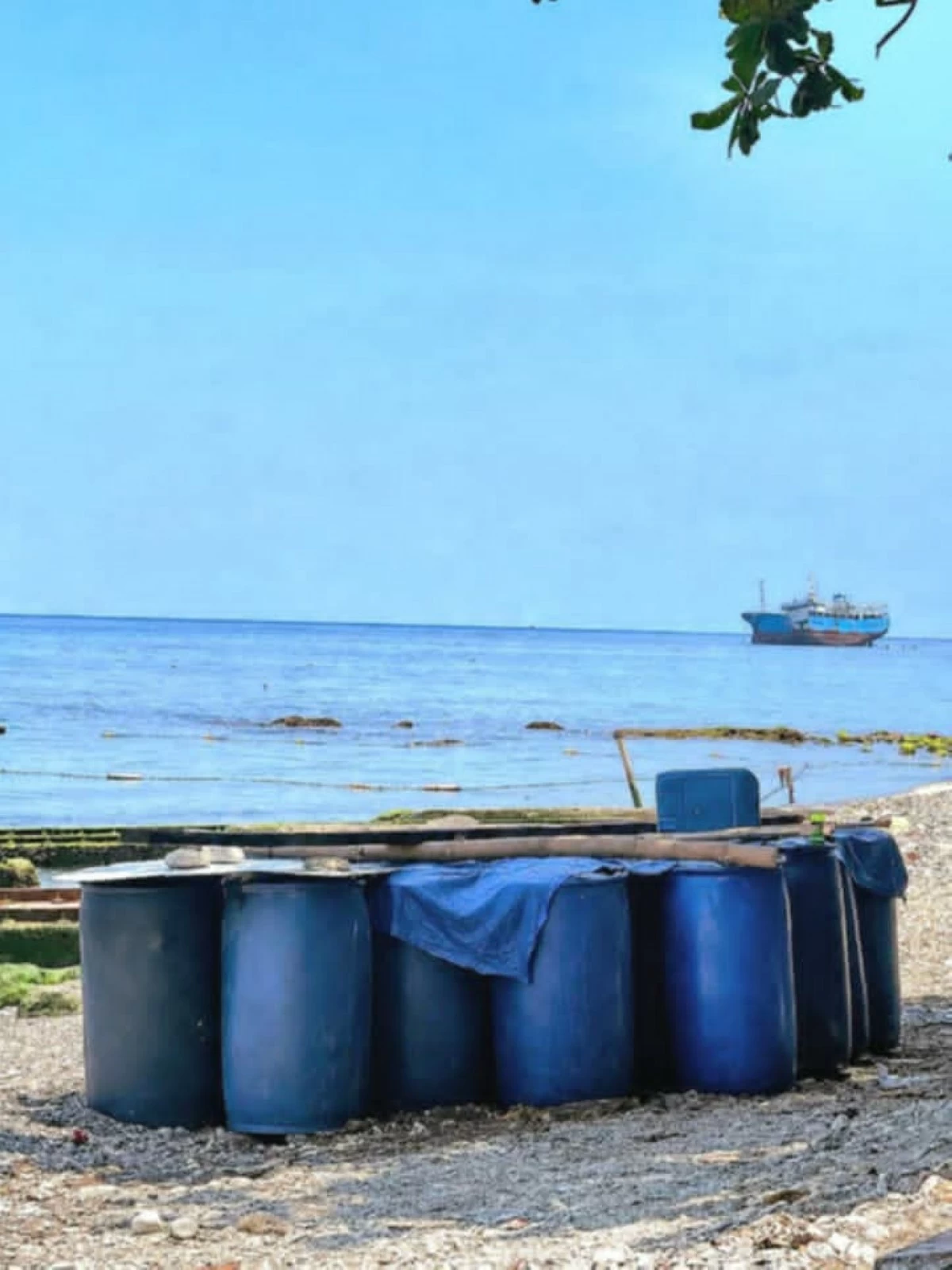 
The confiscated fuel containers and imported cigarettes (Courtesy of the Naval Command Western Mindanao)


