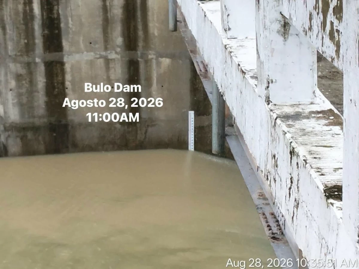 Rising waters at Bulo and Salangan Dams. (Photo courtesy of San Miguel DRRMO)