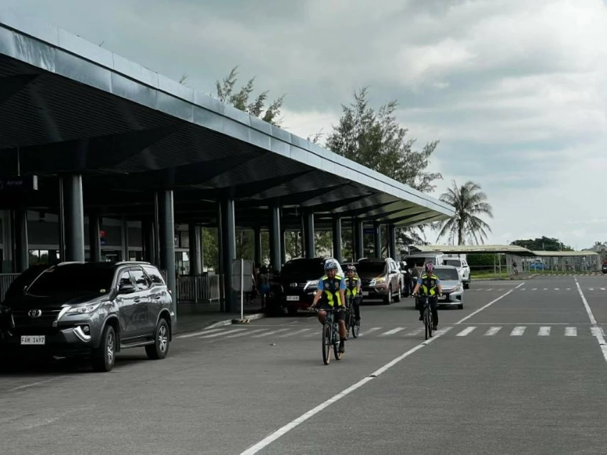 The Bacolod-Silay Airport Police in Silay City, Negros Occidental, has recently launched a bike patrol initiative to strengthen police visibility in and around the airport while promoting health, fitness, and environmental sustainability. (Bacolod-Silay Airport)

