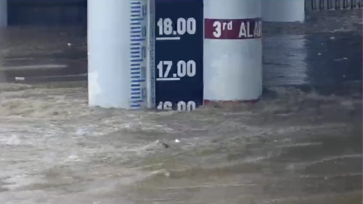 Marikina River water level reaches 16 meters on August 29, 2026.