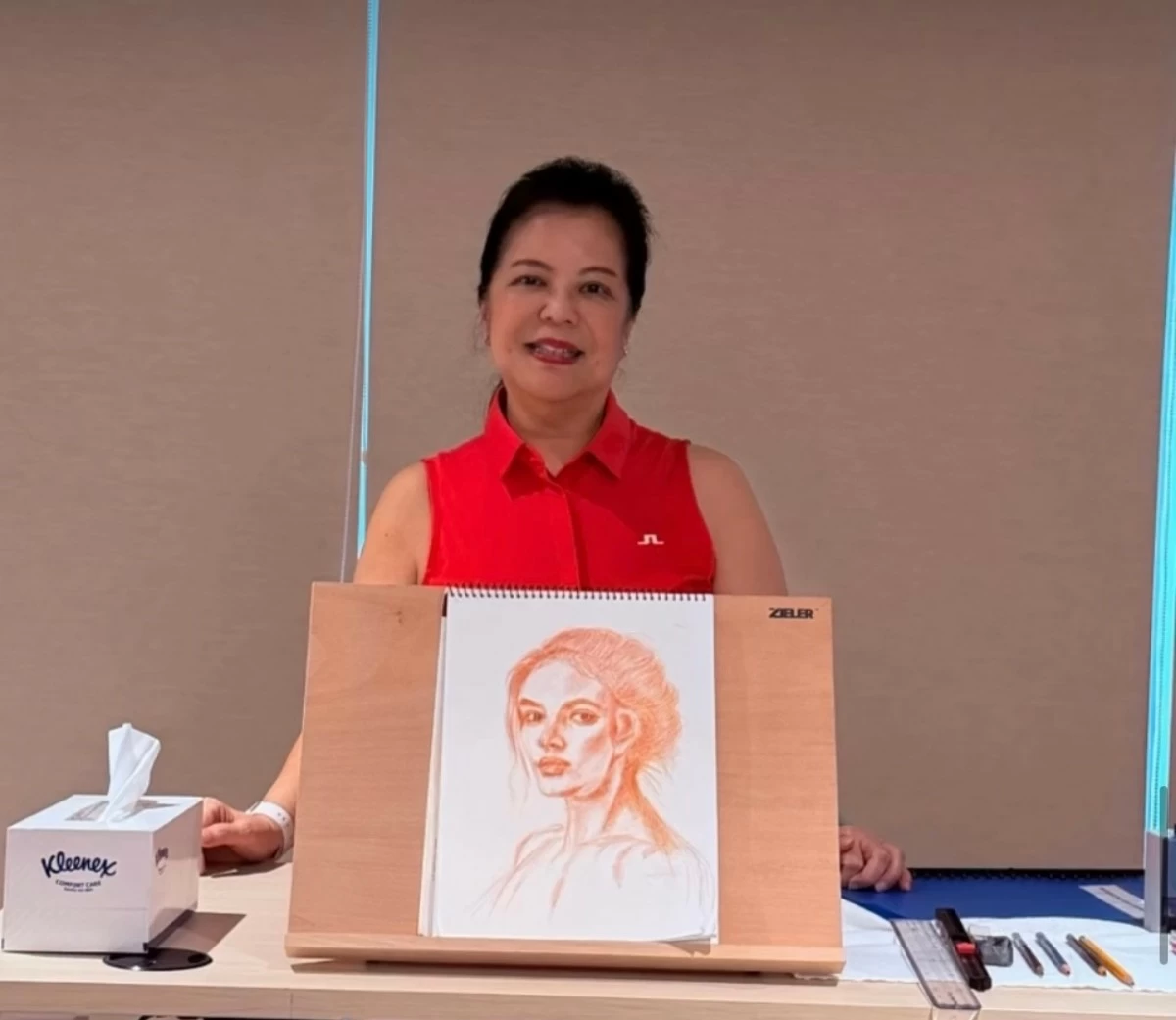 Elena Coyiuto, at her new advocacy - a creative space called ARTa (from her IG page.)