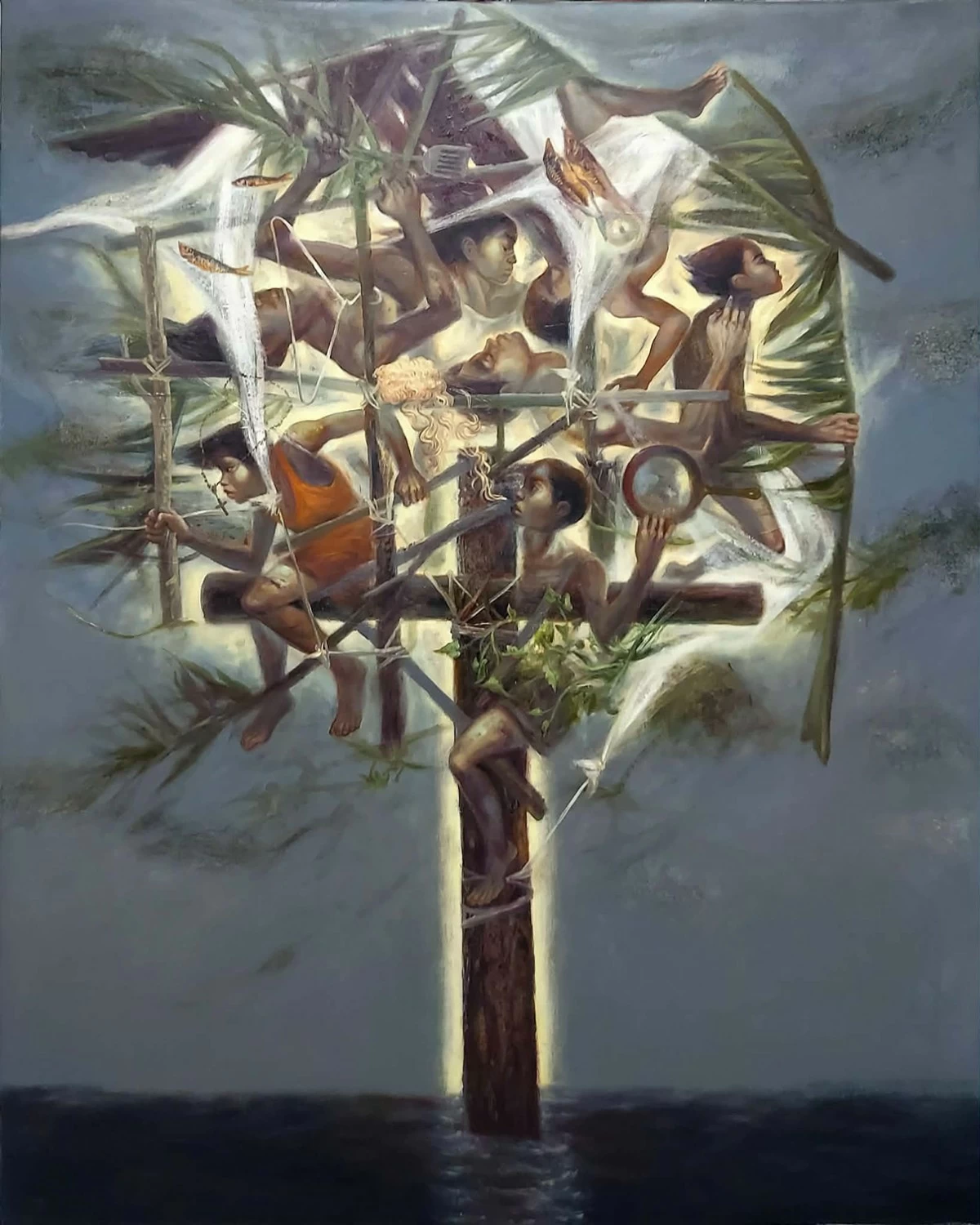 ‘SA PANAHON NG LIGALIG,’ 4x5 feet, oil on canvas, 2026