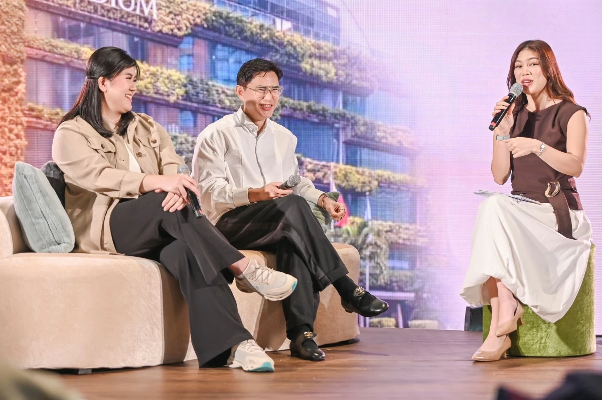 Hanna Carinna Sy and Steven Tan at the launch of 'My SM' campaign