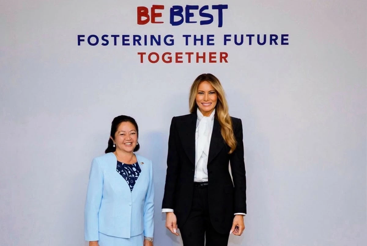 First Lady Liza schließt sich der von Melania Trump geführten globalen ...