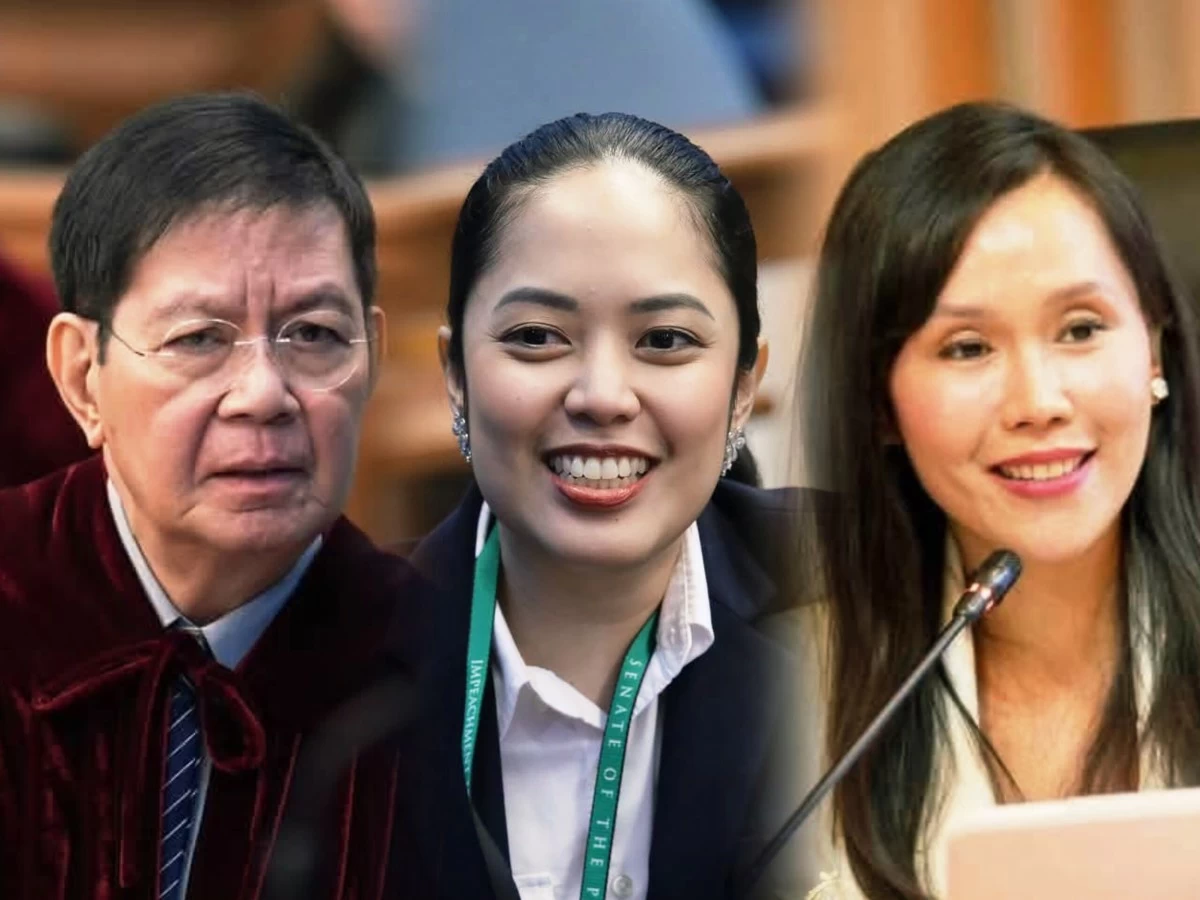 From left: Senator Panfilo "Ping" Lacson, San Juan City lone district Rep. Ysabel Maria Zamora, Laguna 1st district Rep. Ann Matibag (Facebook)