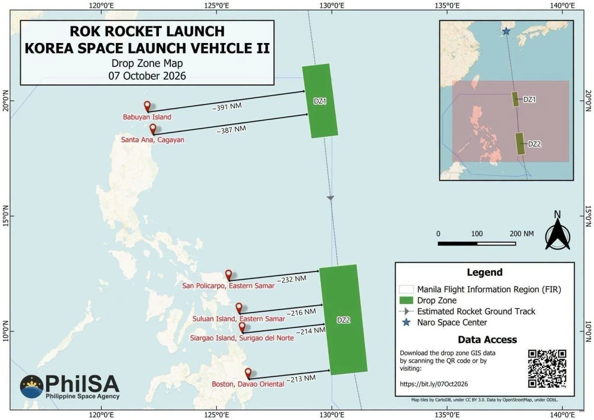 Die philippinische Küstenwache bereitet sich auf eine koreanische Rakete ...