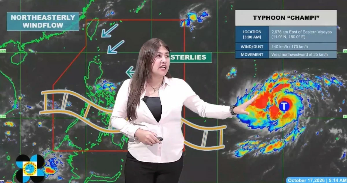 Typhoon Champi may enter PAR in coming days, per PAGASA