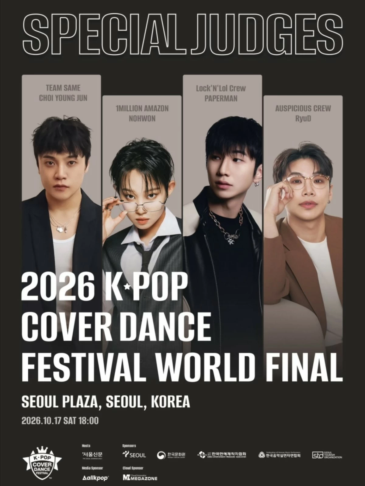 The judges (Photo from K-Pop Cover Dance Festival Instagram account)