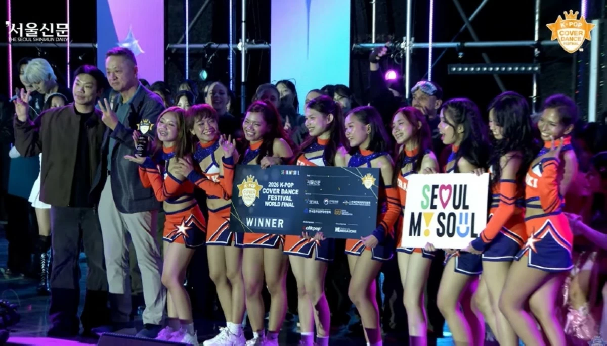 Winner Meraki from the Philippines at the K-Pop Cover Dance Festival (KCDF) World Final in Seoul on Oct. 17 (Screenshot from K-pop TV video on YouTube)