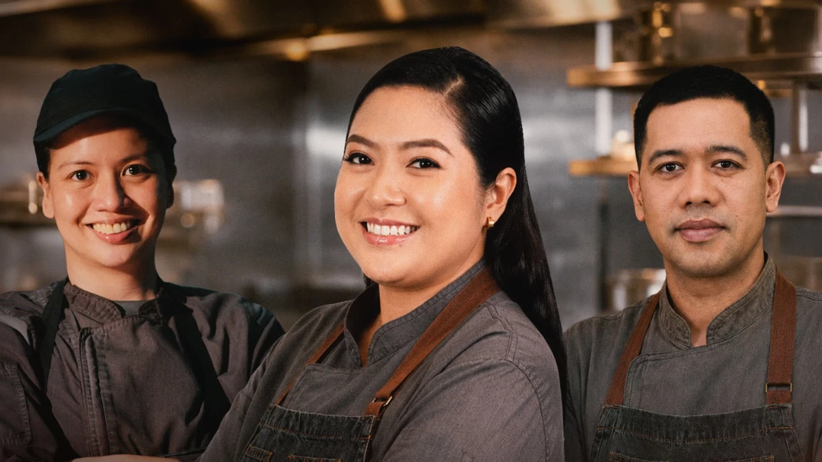 From left: Chef Angelique Llatanda, Chef Athena Tuble, and Chef Michael Ramos
