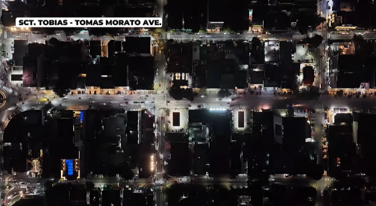 QC’s Timog Avenue gets safer paths, 300 new lights