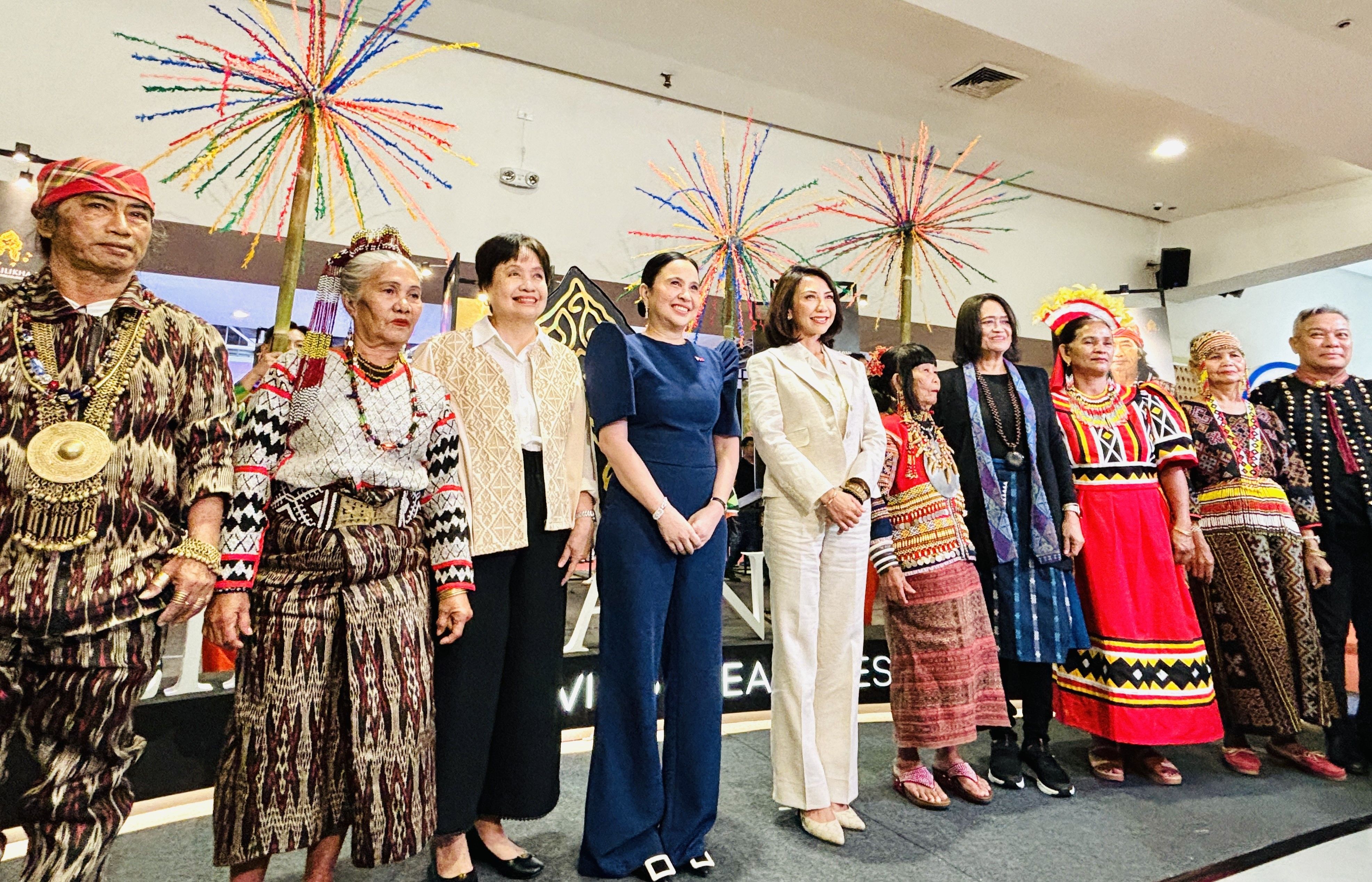 2 In the photo are_ Department of Trade and Industry (DTI)-Bureau of Market Development, Promotions, and One Town, One Product (OTOP) Philippines Director Marievic Bonoan, Secretary Cristina Roque, and Department of.JPG