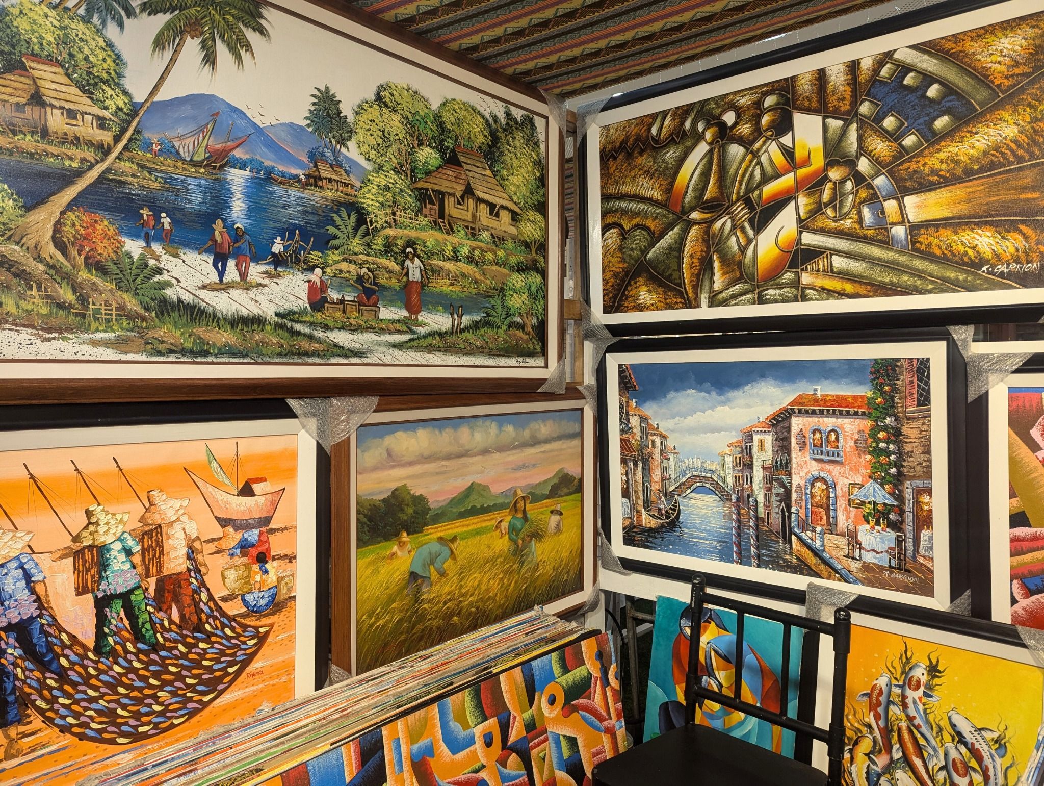 3 Radiant artworks by local artists are on sale at the Artisan Village in SM City San Lazaro..jpg