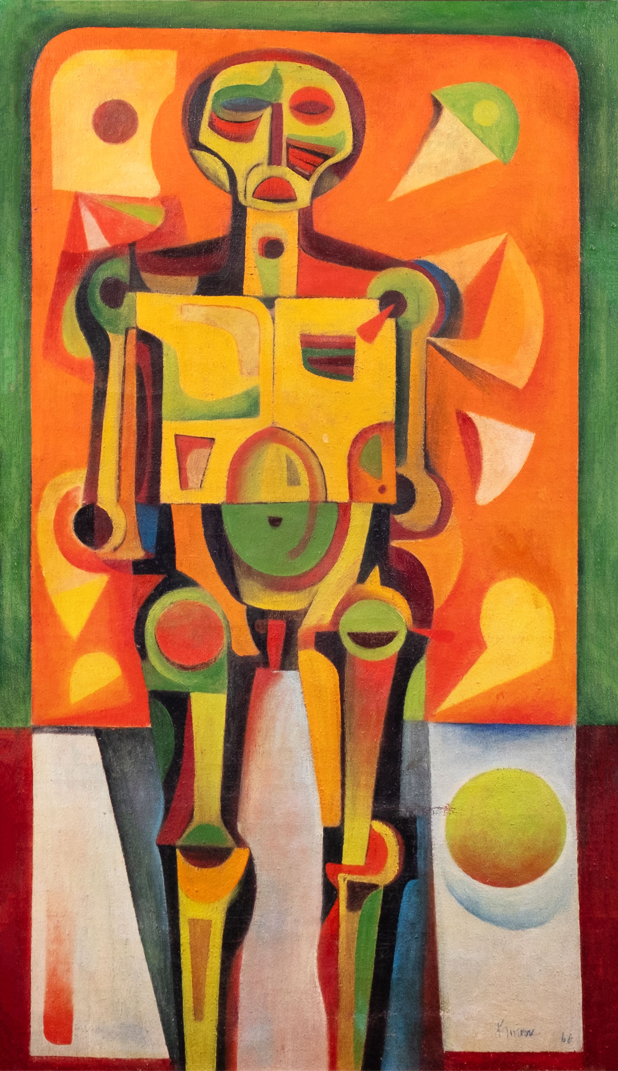 ANDROID 38x22 inches, oil on canvas, Ang Kiukok, 1966.jpg