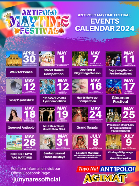Antipolo Maytime Festival 2024 calendar.png