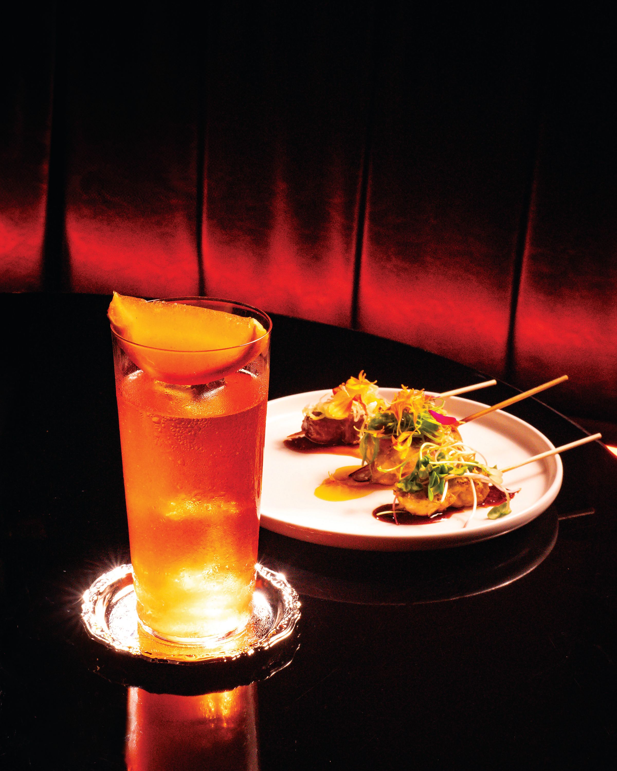 Atchara cocktail and Inihaw.JPG