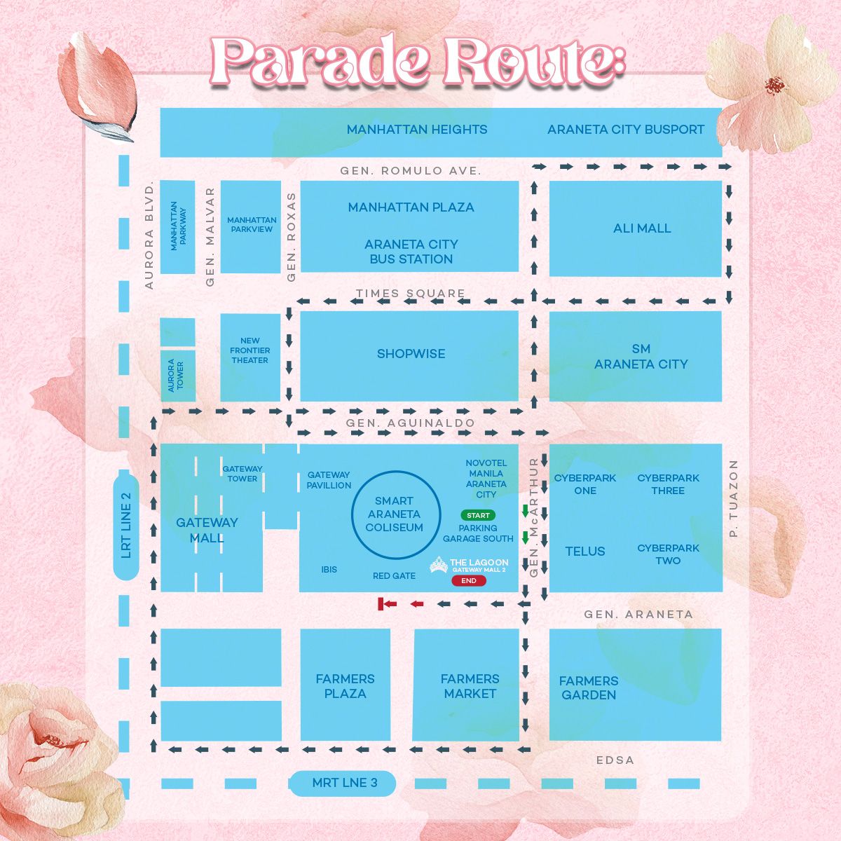 Bb. Pilipinas Grand Parade of Beauties Parade Route.jpg