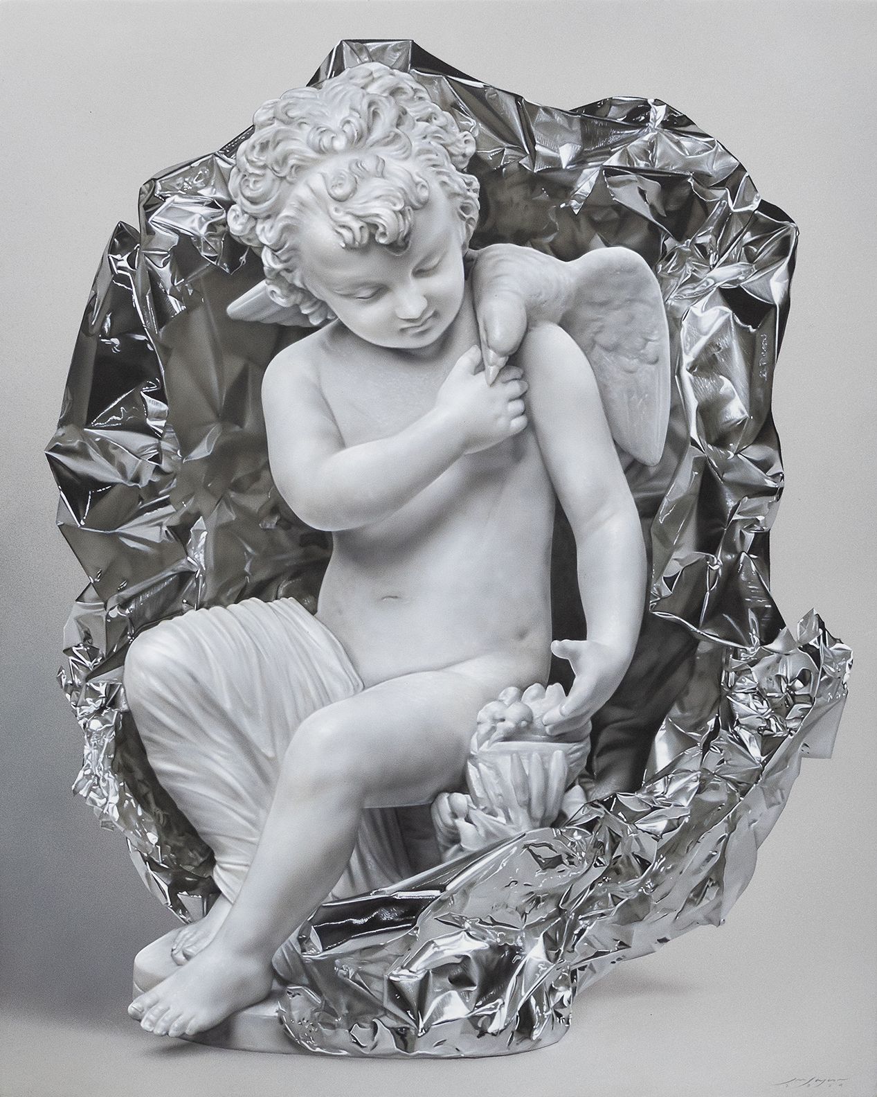 CUPID, 30x24 inches, oil and acylic on canvas, 2024.jpg