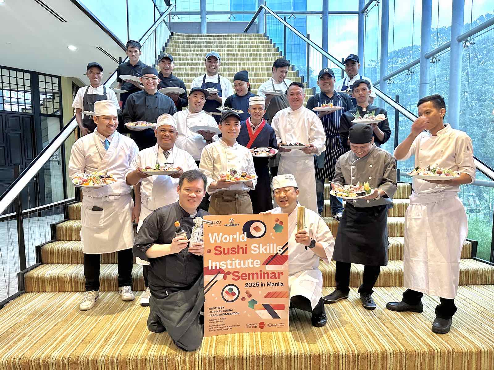 Chef Hirotoshi with his students.jpg