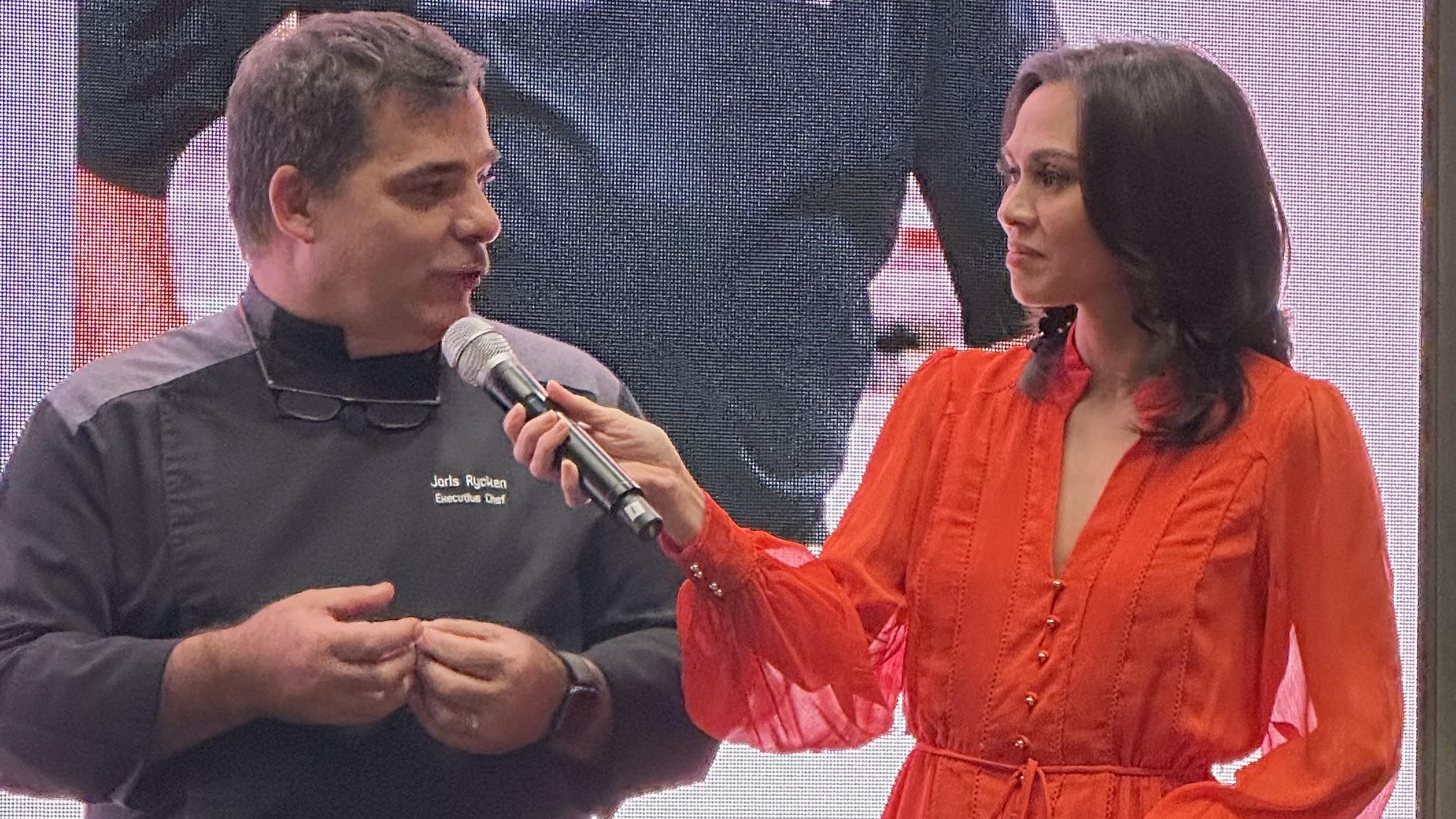 Chef Joris Rycken with host Issa Litton.jpg