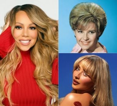 Composite photo clockwise Mariah Carey Brenda Lee Sabrina Carpenter.jpg