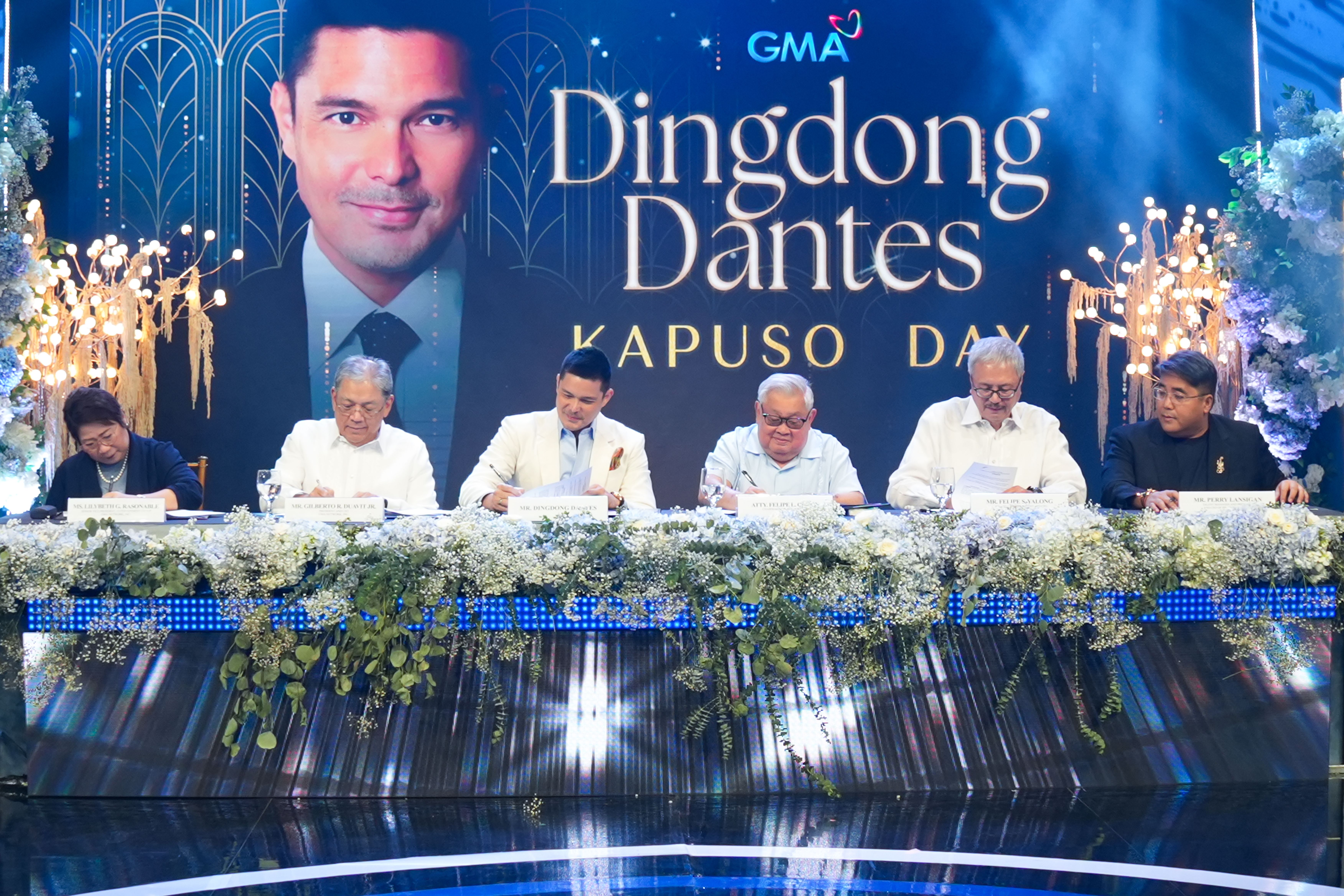 Dingdong Dantes, GMA Executives, and Mr. Perry Lansigan.jpg