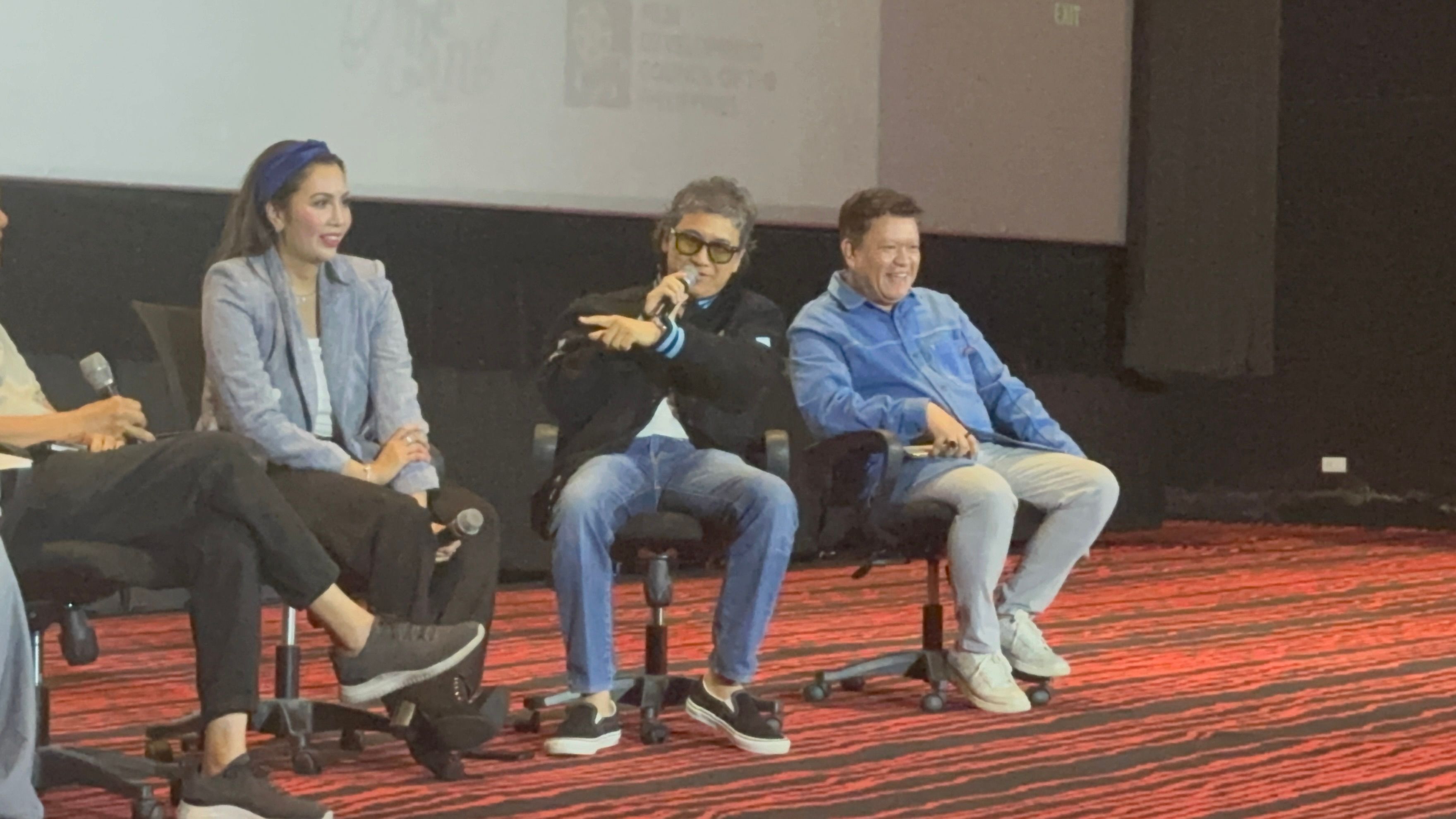 Director Maria Diane Ventura, Ely Buendia and Warner Bros distributor Rico Gonzales .jpg