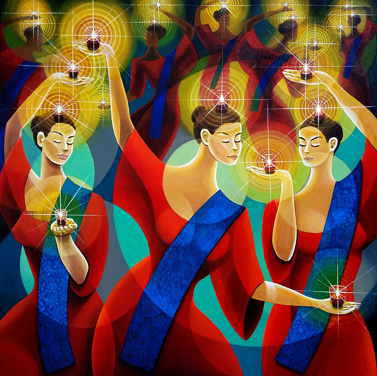 FILIPINO FANDANGO, Acrylic on Canvas, 48x48 inches, 2022.jpg