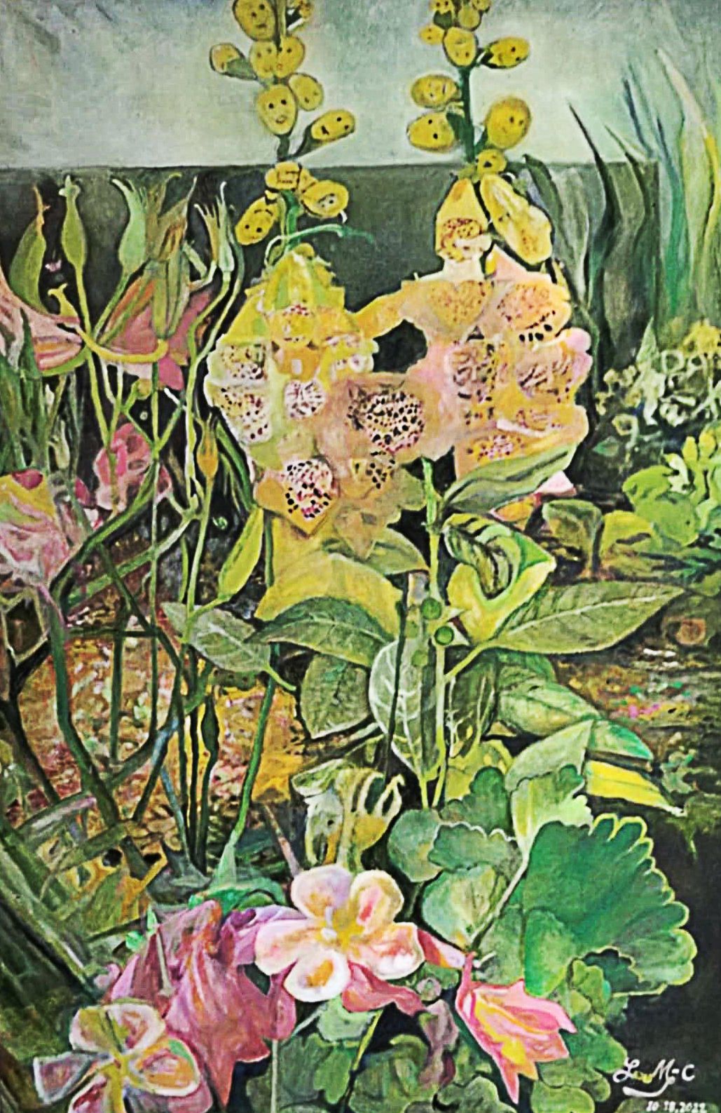 FOX GLOVE, oil on canvas, 30x24 inches, 2022.jpg