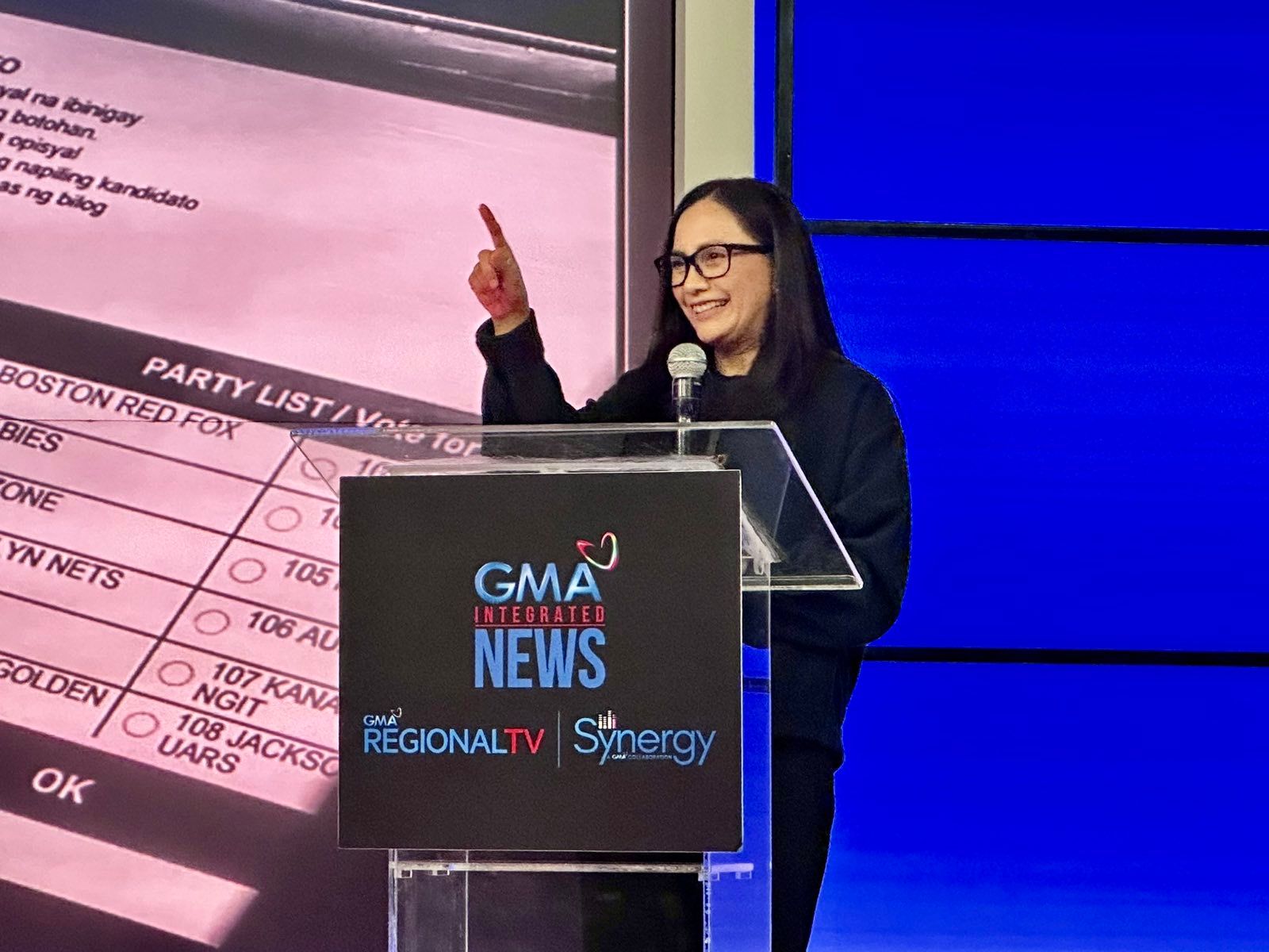GMA Integrated News Research Senior Manager Karen Tiongson-Mayrina provided a comprehensive analysis of voter demographics, which can be useful for election coverage..JPG