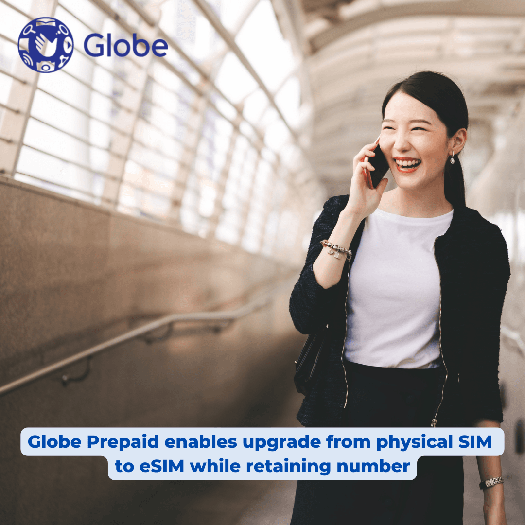 Globe Prepaid enables upgrade from physical SIM to eSIM while retaining number.png
