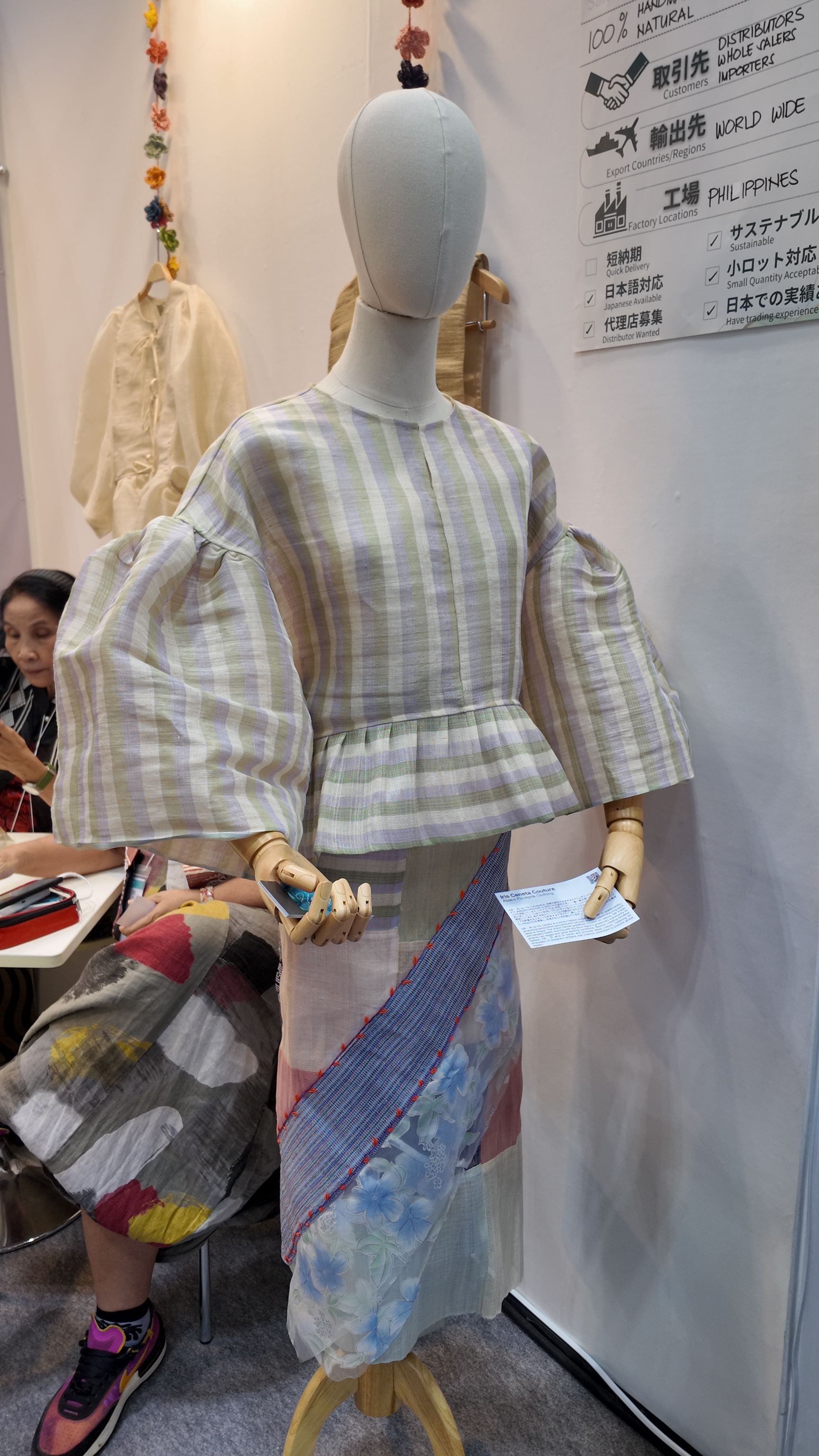 HABI uses silk abaca fabric to create modern Filipiniana pieces.JPG
