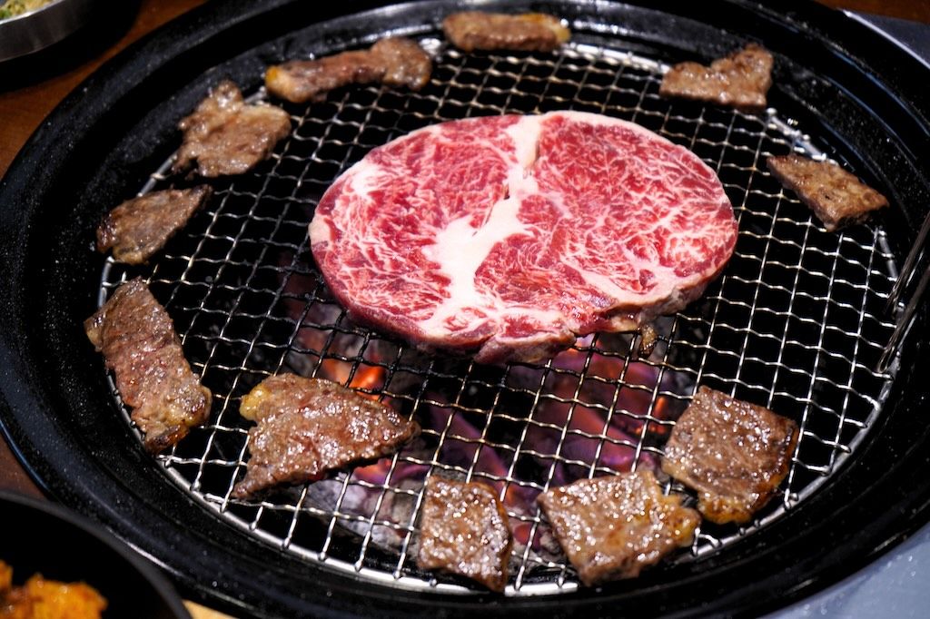 Kkot-Deungsim (Beef Rib eye) and Chekkutsal (New York Strip Steak).jpg