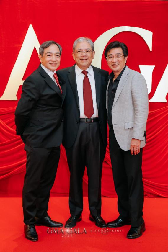 L-R GMA Network Executive Committee Chairman Joel G. Jimenez, GMA Network President and CEO Gilberto R. Duavit, Jr., and Mr. Butch Jimenez.jpg
