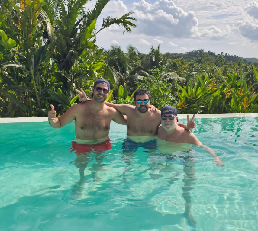 MUST HAVE POOL Geoff Morgan de Rivera, Antonio, and Kris Larsen in Siargao.jpg