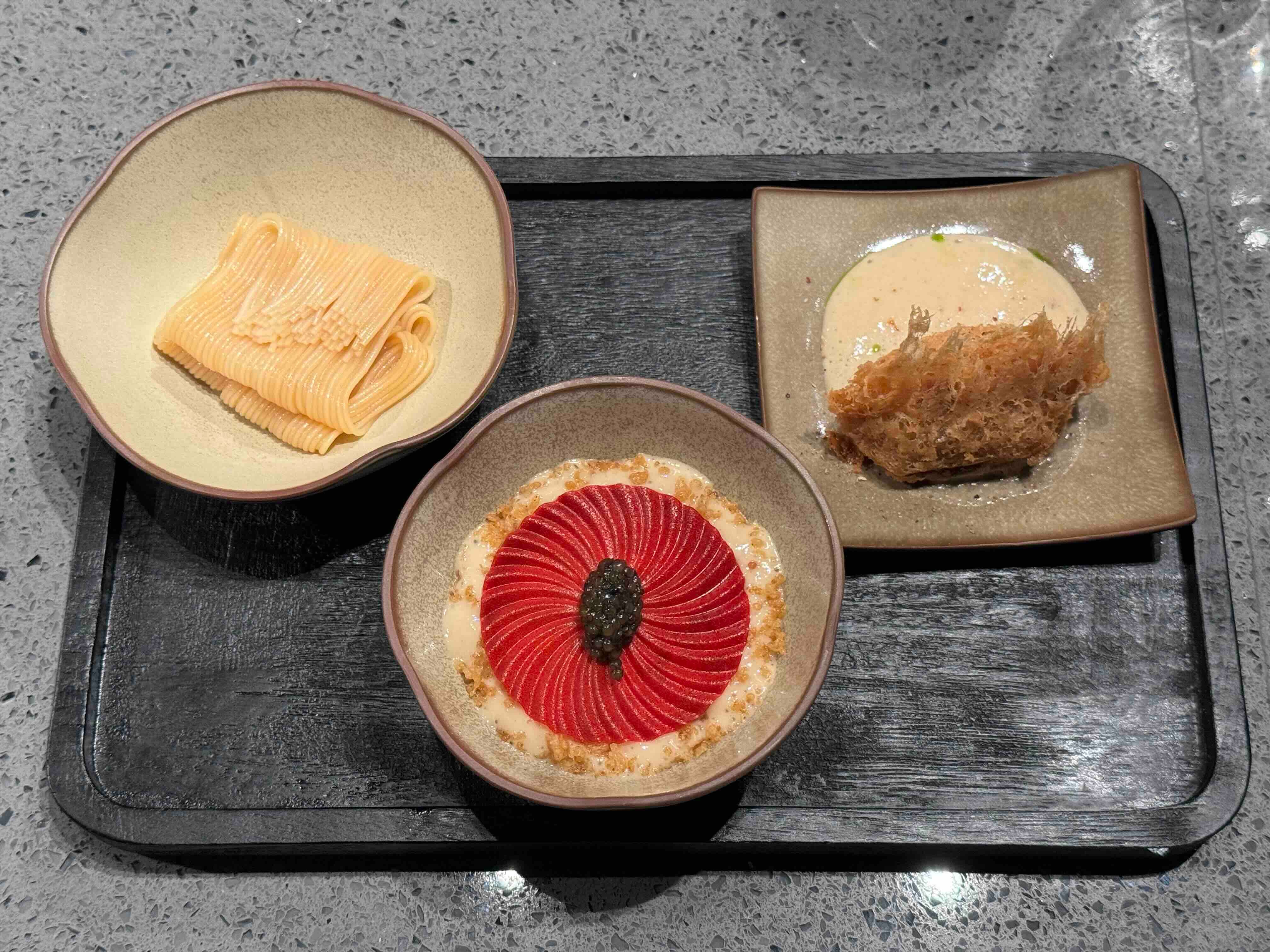 MYANMAR Kyay oh, somen, caviar, and taro.jpg