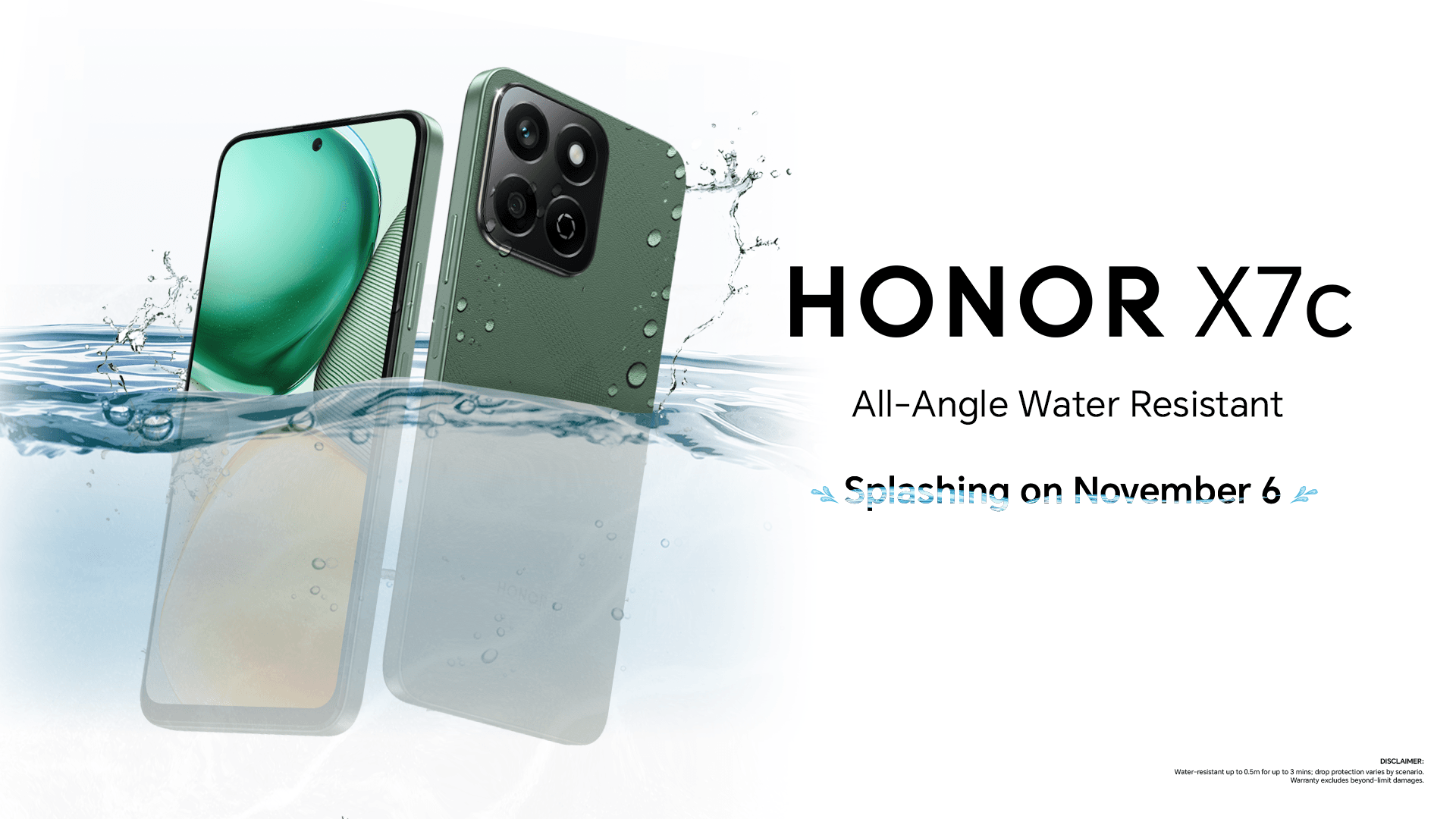 Main KV - HONOR X7c is Splashing on November 6.png