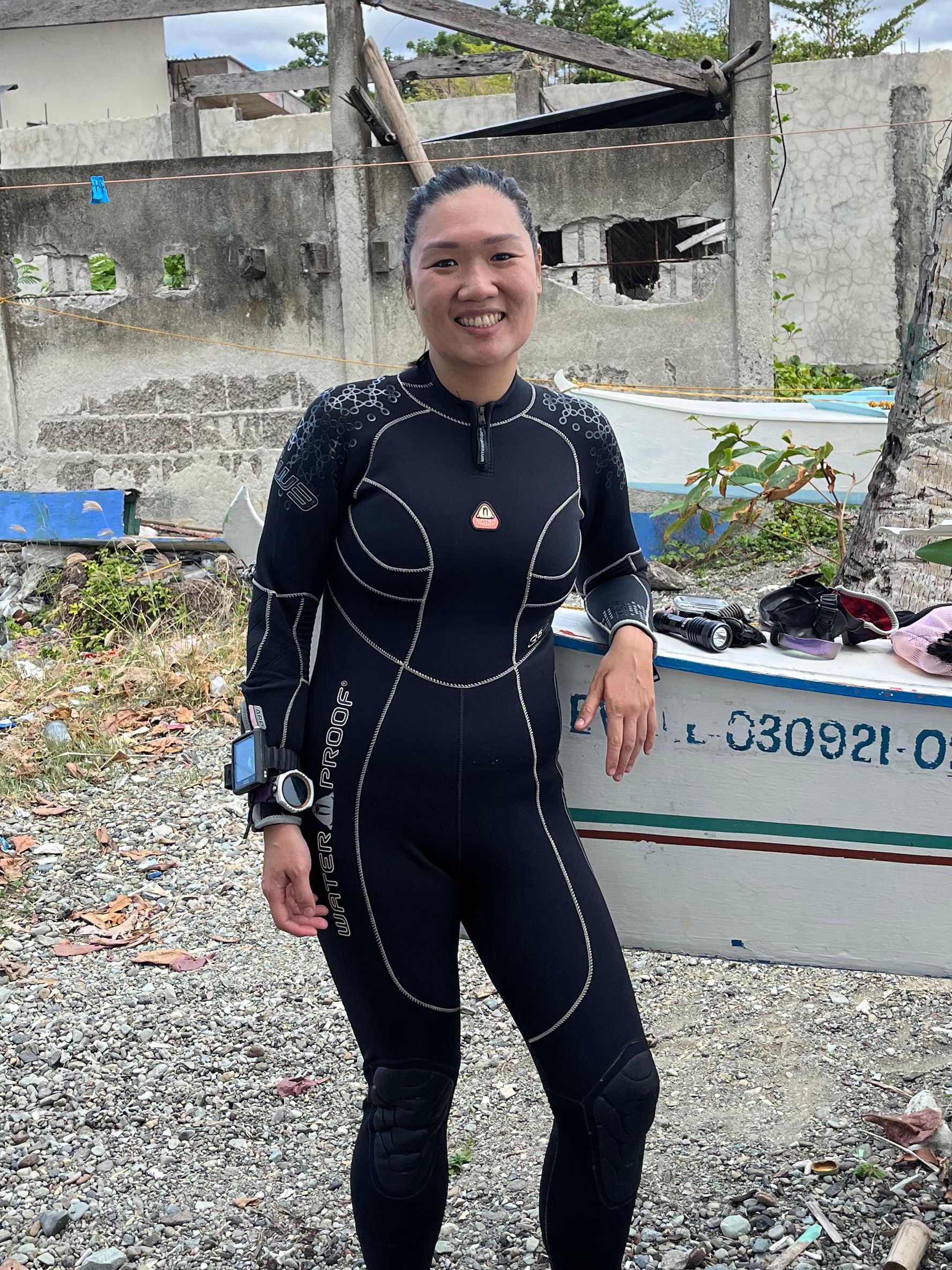 OFF TO A JOURNEY The author on her way to Pintuyan '.jpg