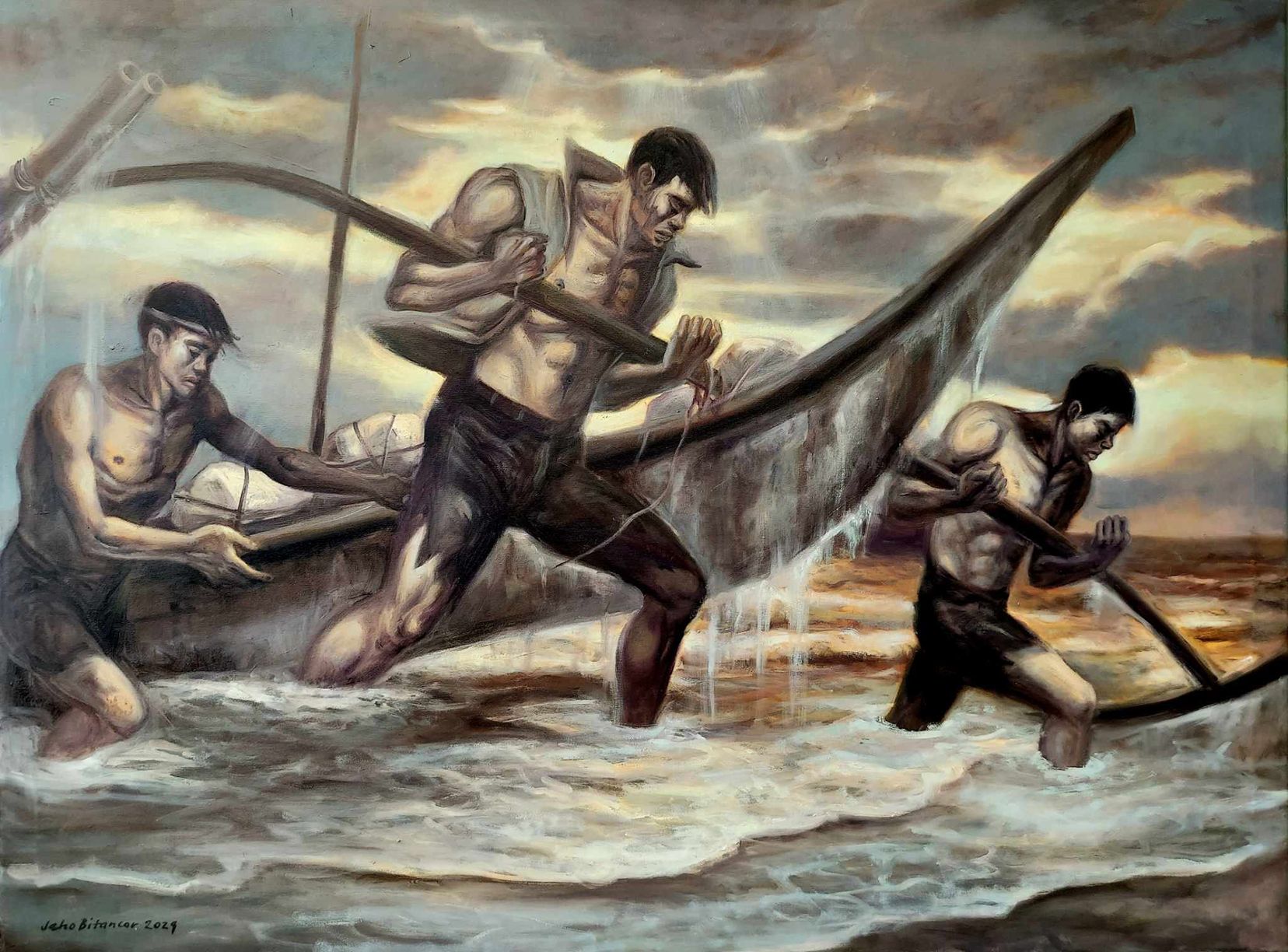 PAGDAONG NG BISIG, oil on canvas, 36x48 inches, 2024.jpeg