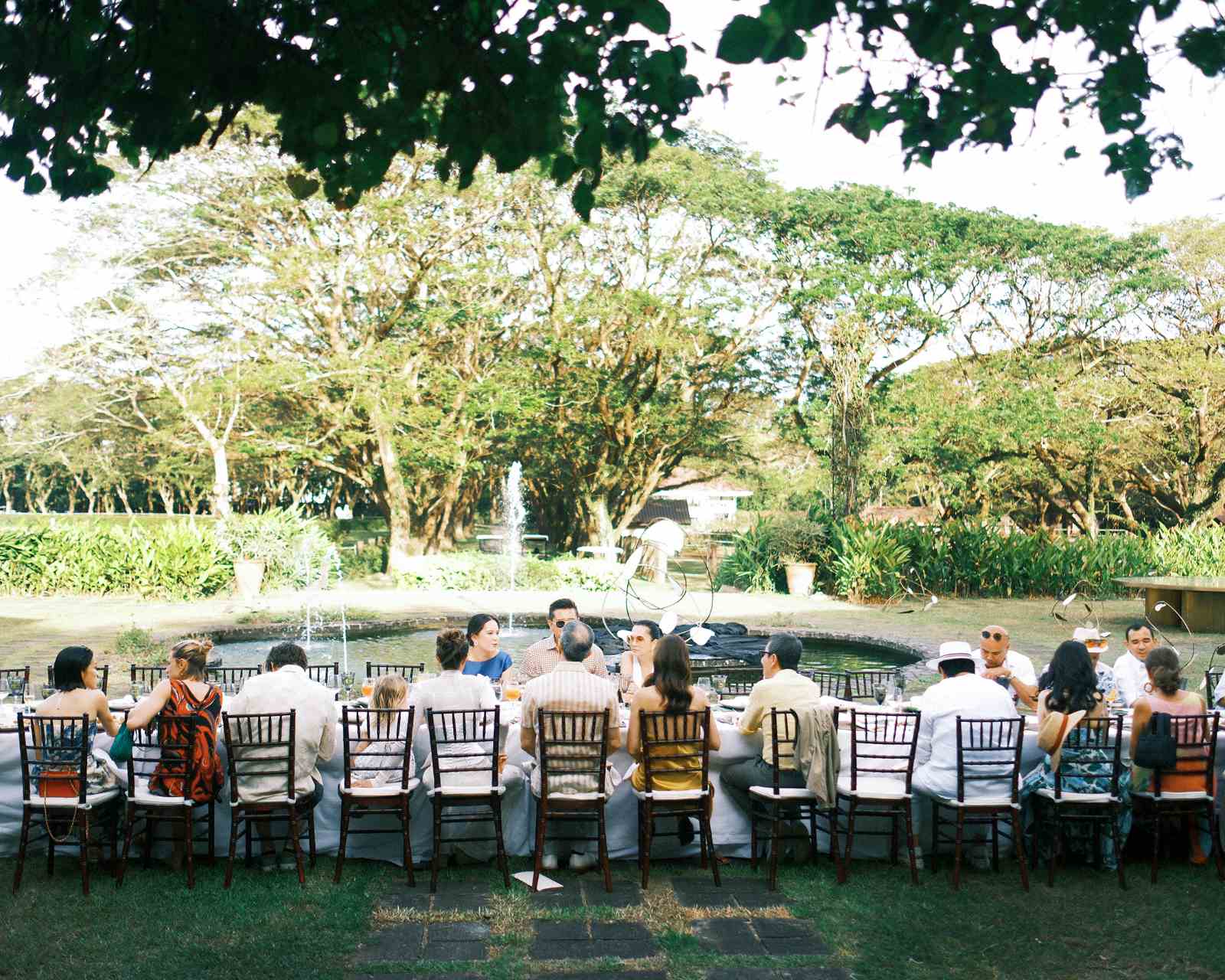 POST WEDDING Late lunch the day after at a long table set up for 100 in the garden.jpg
