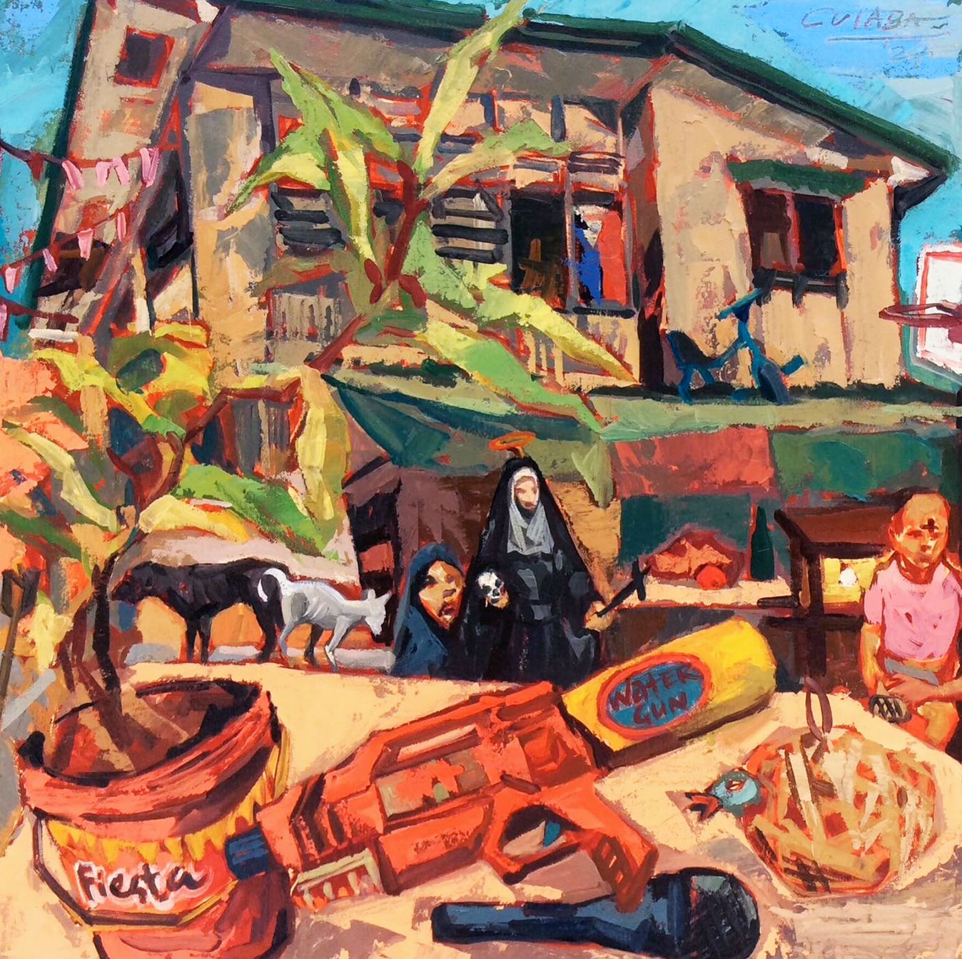 Pistang Pilipino, oil on canvas, 18x18 inches, 2024.jpg