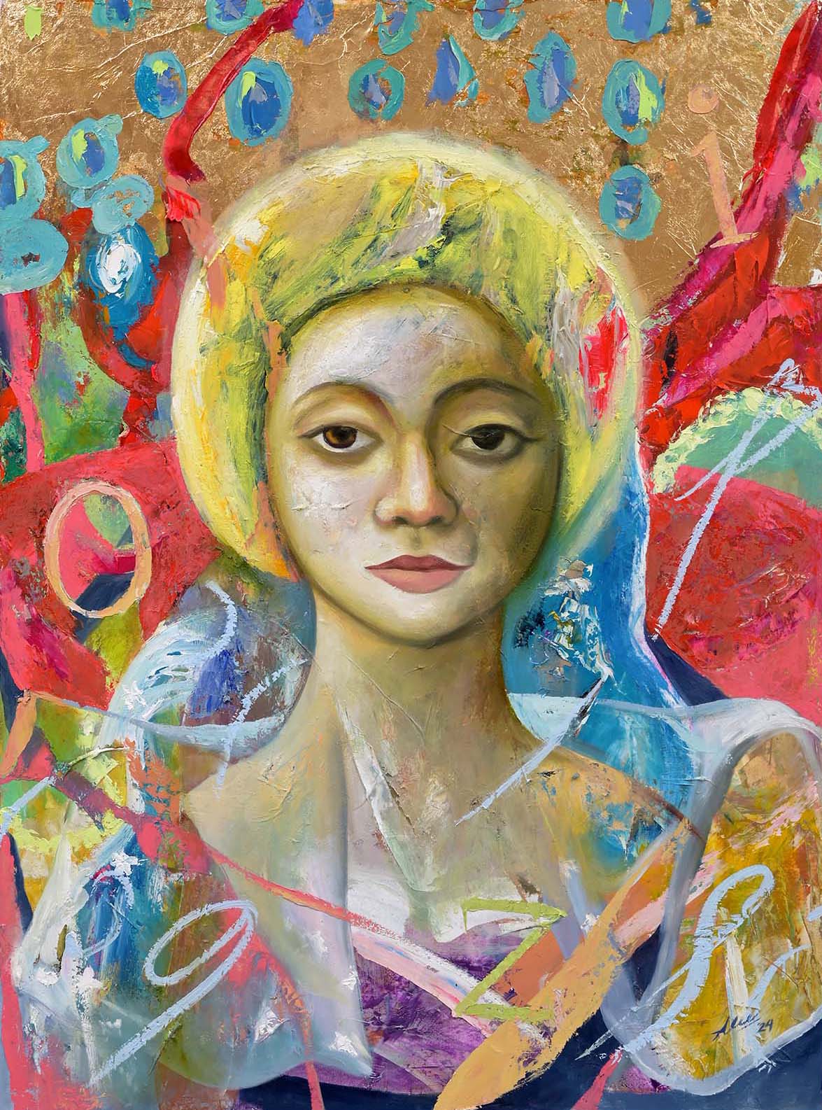 SANTA, oil on canvas, 48x36 inches, 2024.jpg