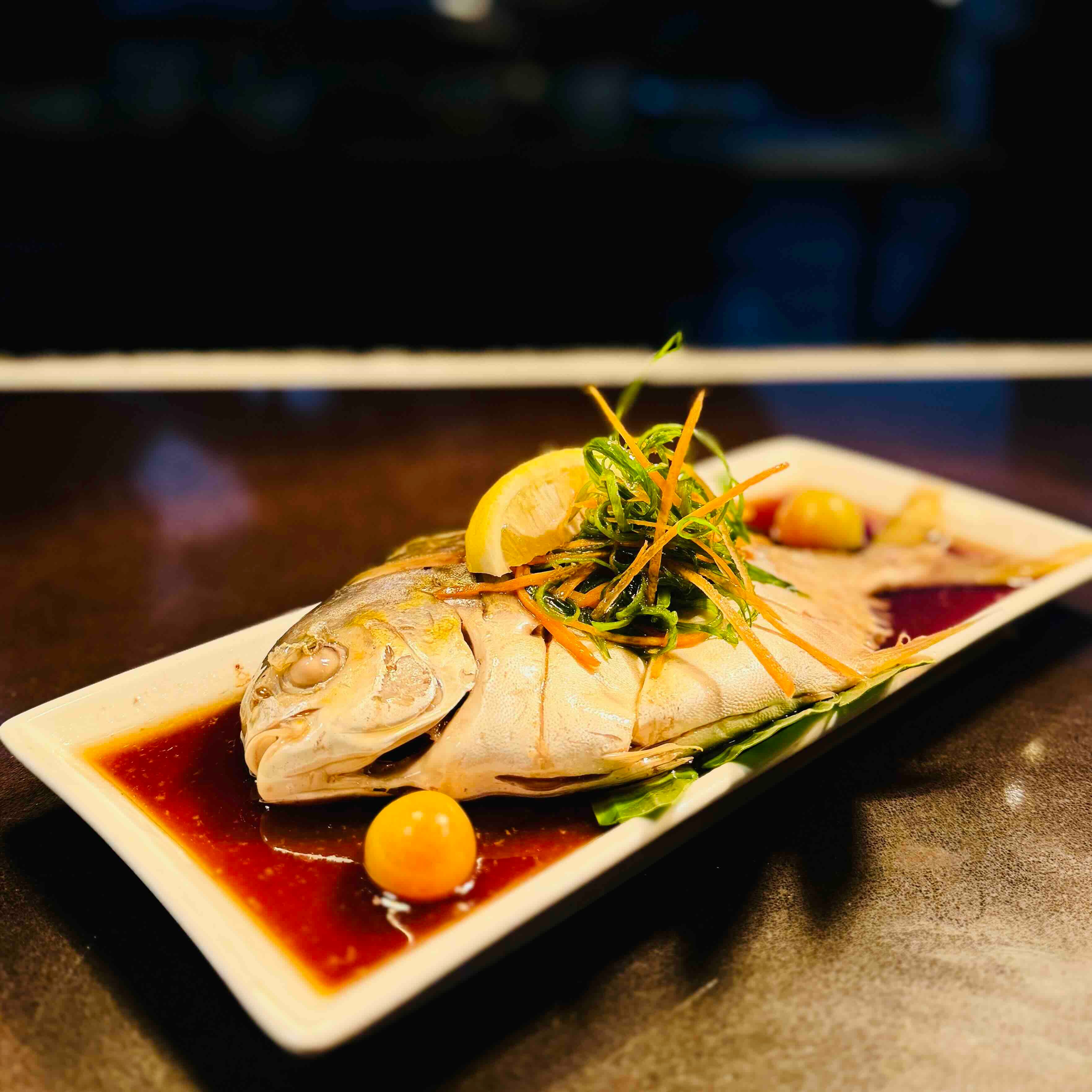 STEAMED PAMPANO Fresh caught, and bought in the nearby local market .jpeg