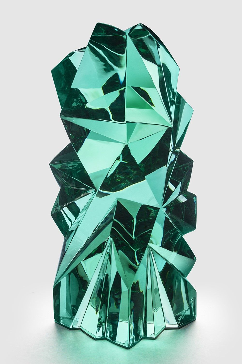 SUPERSTRUCTURE, carved green glass, 52x26x26 cm, 2023.jpg