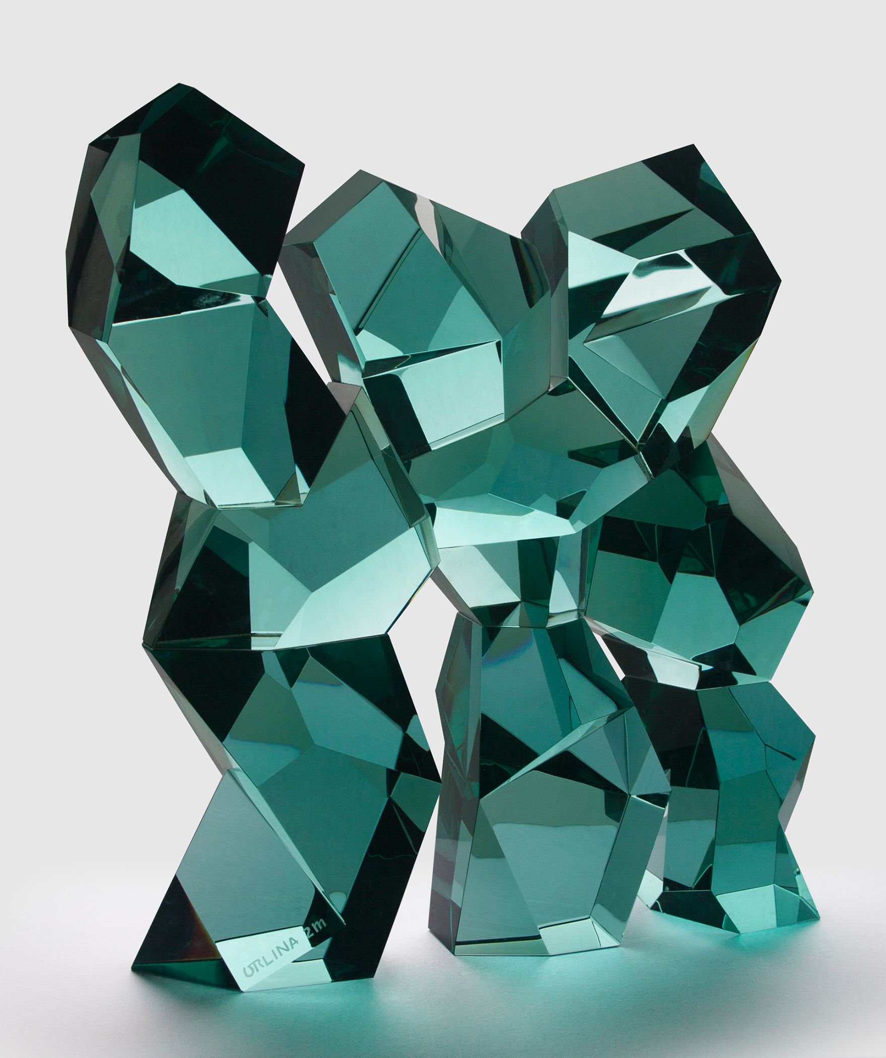SYMPHONY, carved green glass, 52x43x17 cm, 2000.jpg