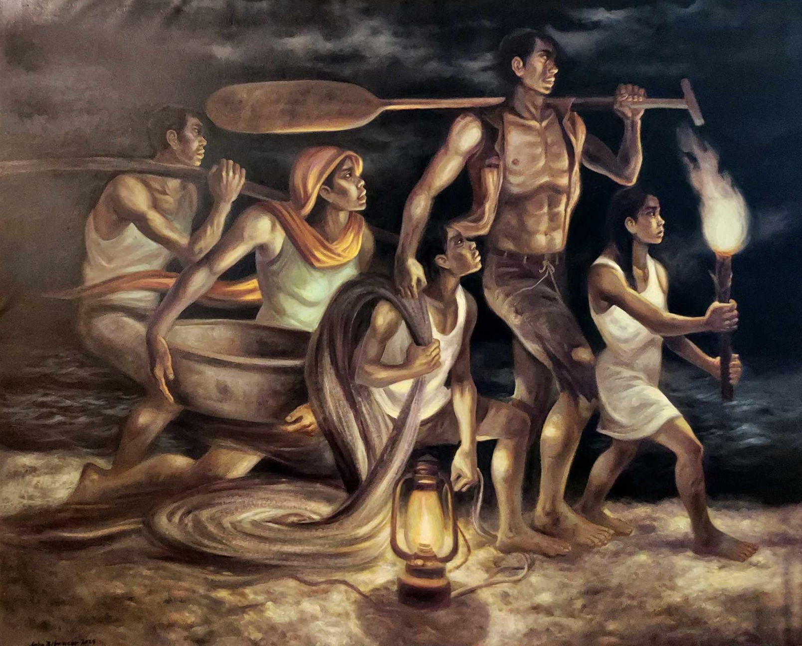 TANGLAW SA DILIM, 48x60 inches, 2024.jpeg